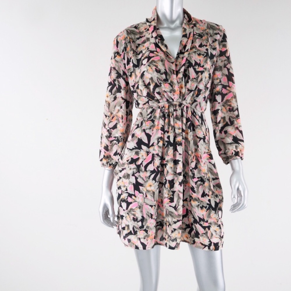 Bar III Neon Floral Dress